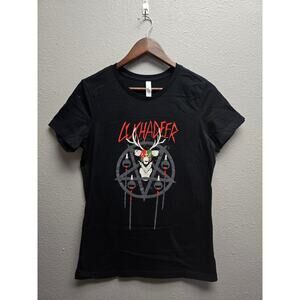 Luchadeer Shirt Black Graphic Tee Deer Mask Design XXL Womens 2X